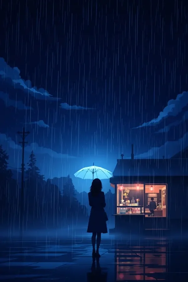 《下雨天》竖版封面